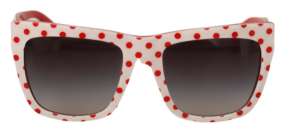 Dolce & Gabbana White Red Polka Dots Plastic Frame  display picture 2