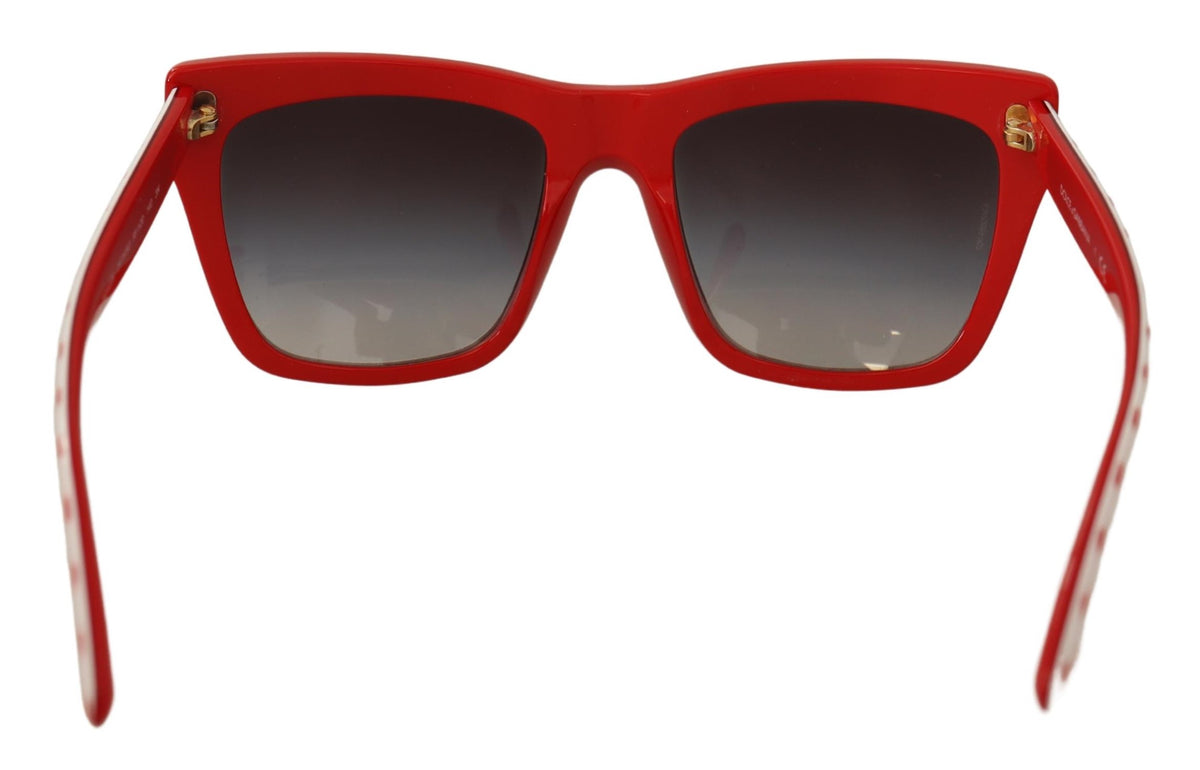 Dolce & Gabbana White Red Polka Dots Plastic Frame  display picture 2