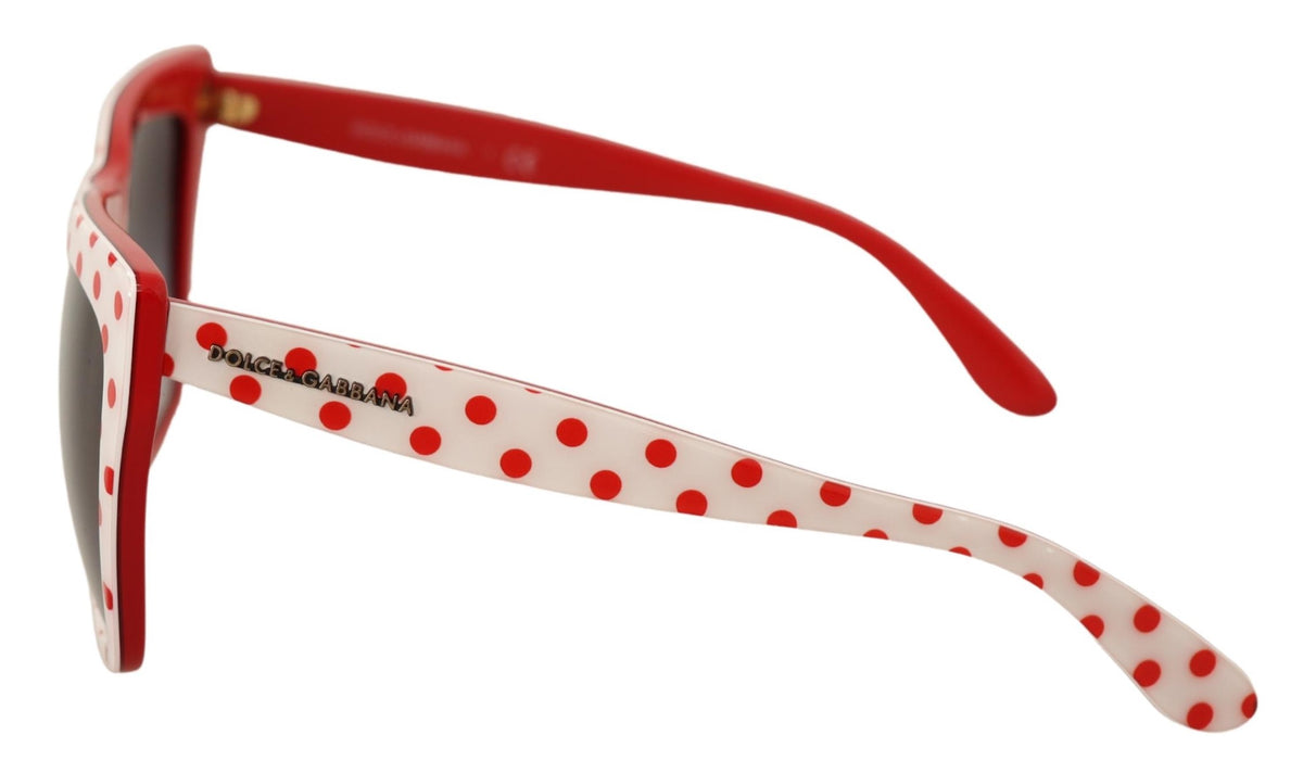 Dolce & Gabbana Dot Flower Sunglasses Eyewear White Black Red Acetate Dolce Gabbana Almond Flowers Sunglasses limited edition from  main image 2